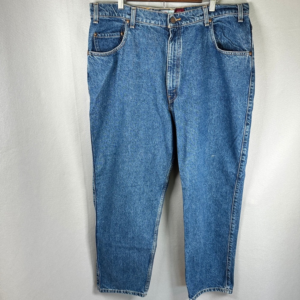 VTG Levi Strauss 545 Jeans Men W38 L29 Loose Medium Blue Orange Tab Denim EUC